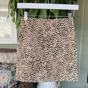 Brandy Melville Cheetah Leopard Mini Skirt
